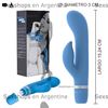 Vibrador con estimulador de clitoris de suave textura